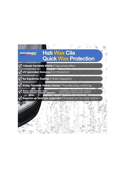 Hızlı Oto Wax Cila Araç Boya Koruma Ve Parlatıcı 1 Litre