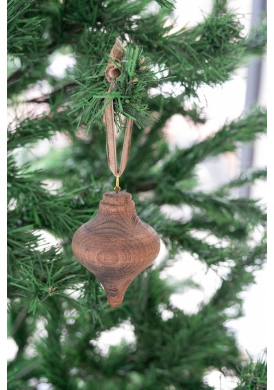 X Den.ınteriors Yılbaşı Ahşap Topaç Noel Ağaç Süsü Venge - 667571134