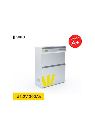 Werer Energy 48V 300Ah 15.5kW LiFePO4 WPU Series Bluetooth’lu Lityum Demir Fosfat Akü