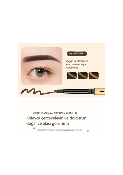 Yeni Başlayanlar İçin Çift Taraflı Üçgen Uçlu Asansörlü Kaş Kalemi Ve Spiral Fırça Suya, Tere Ve Bulaşmaya Dayanıklı, Uzun Süre Kalıcı Doğal Görünüm 05 Koyu Kahve Diğer Yeni Başlayanlar İçin Çift Taraflı Üçgen Uçlu Asansörlü Kaş Kalemi Ve Spiral Fırça Suya, Tere Ve Bulaşmaya Dayanıklı, Uzun Süre Kalıcı Doğal Görünüm 05 Koyu Kahve Diğer