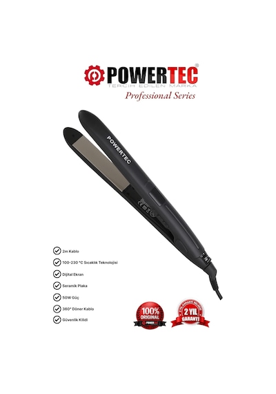Powertec TR-2800 Profesyonel Saç Düzleştirici