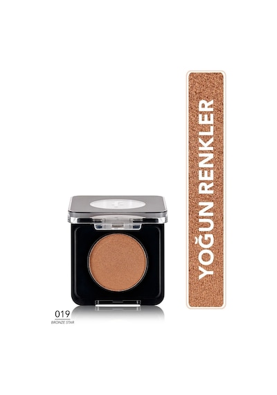 Flormar Mono Yüksek Pigmentli & Doğal Işıltılı Kompakt Göz Farı 019 Bronze Star