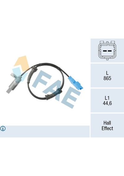 Fae 78161 Abs Devir Sensörü Arka Peugeot P206 09/02 03/07 4545.a3-9640921980 -