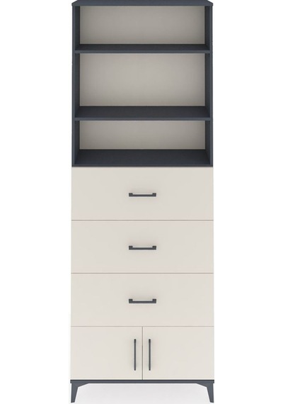 Arges Dolap 3 Raflı 3 Çekmeceli 2 Kapaklı 88x30x243 Antrasit-... Antrasit Arges Dolap 3 Raflı 3 Çekmeceli 2 Kapaklı 88x30x243 Antrasit-... Antrasit