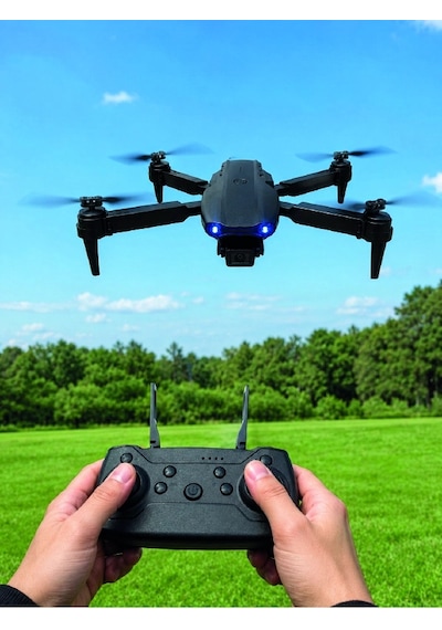 Mey İthalat E99 Pro 4k Hd Kameralı Katlanabilir Drone App Kontrollü Uzaktan Kumandalı Mini Drone