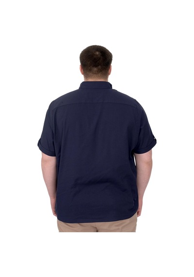 Mode Xl Büyük Beden Erkek Gabardin Gömlek Everyday Essentials U25602 Siyah Siyah