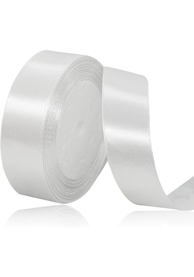Benim Marifetlerim Beyaz Saten Kurdele 2 Cm 10 Metre