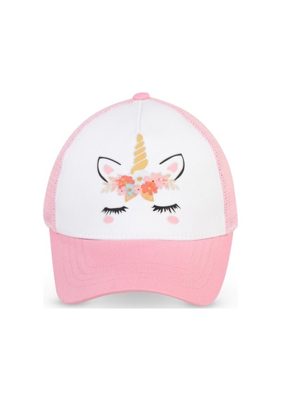 Civil Girls Unicorn 2-5 Yaş Çocuk Kız Kep Şapka - Beyaz
