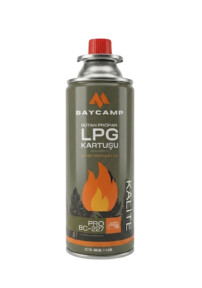 Baycamp 227gr Butan Propan Lpg Kartuş 400 Ml Çok Renkli