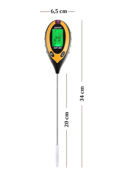 Amtast 4 Parametre Toprak Ph Nem Isı Işık Ölçer