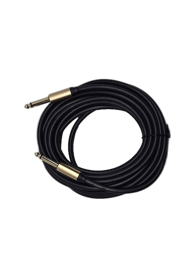 5 Metre 6.35 Mm To 6.35 Mm Ses Kablosu - Çivi Jak Enstrüman Ve Amfi Bağlantı Kablosu - Stereo Jak