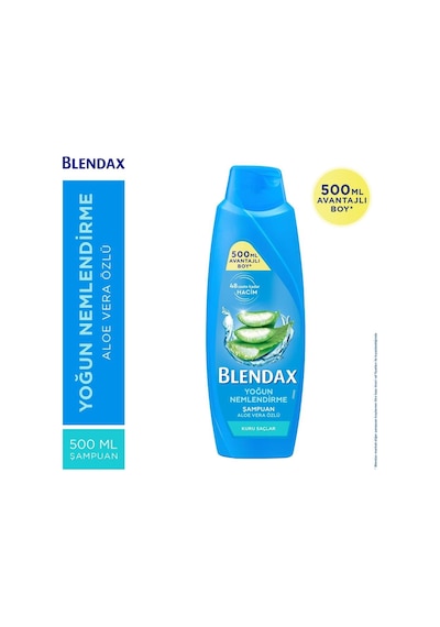 Blendax Yoğun Nemlendirme Aloe Vera Şampuan 500 Ml