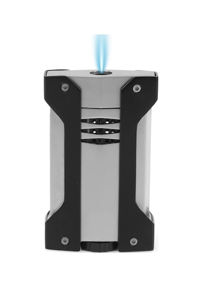 Conquistador Tek Torch Pürmüz Krom Siyah Defi Extreme Dizayn Metal Puro Çakmağı Cnq-024
