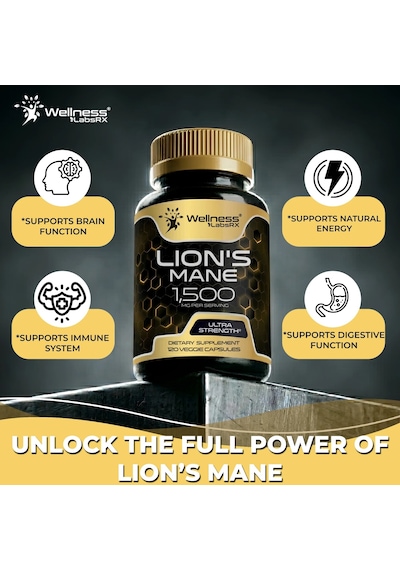 Liposomal Lion's Mane 15,000 Mg 120 Veg. Capsul