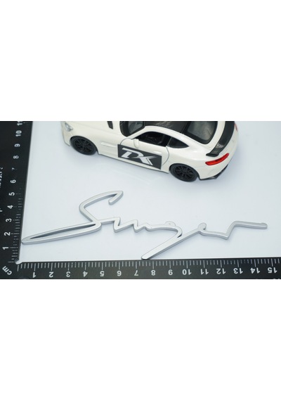 Dk Tuning Porsche 911 Singer Bagaj Metalik Gri Abs Yazı Logo Ambl