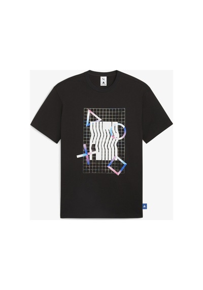 X Playstation Erkek Siyah T-shirt Puma Black Puma Black
