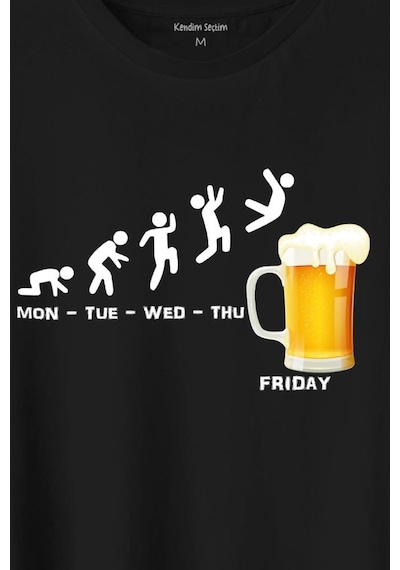 Beer Week Friday Weekend Bira Alkol Hafta Sonu Tatili Baskılı Tişört Unisex T-shirt 001 Beer Week Friday Weekend Bira Alkol Hafta Sonu Tatili Baskılı Tişört Unisex T-shirt 001