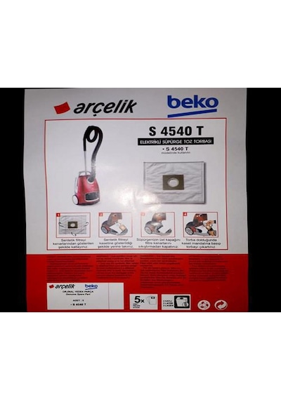 Beko Uyumlu S 4540 T Süpürge Toz Torbası