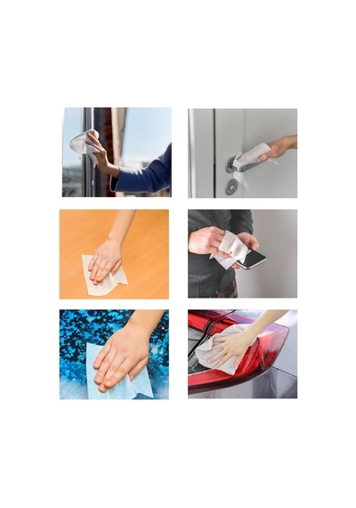 Easy Clean Orkide Bahçesi Yüzey Temizlik Havlusu Mendili 100 Yaprak
