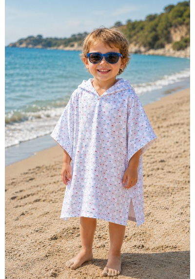 Müslin Çocuk Ve Bebek Panço Unisex Model - Bebek & Çocuk Plaj Ve Banyo Panço Gri - 894775819 0-3 Yaş