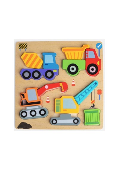 Ahşap Puzzle İş Makinaları