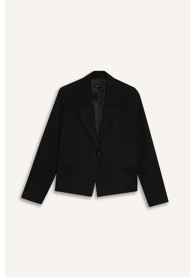 Defacto Relax Fıt Ceket Yaka Blazer Ceket G9308ax26spbk27 Siyah-bk27