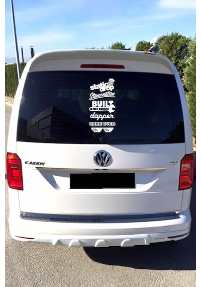 Oto Arka Cam Sticker İngilizce Model 70 40 20 Cm