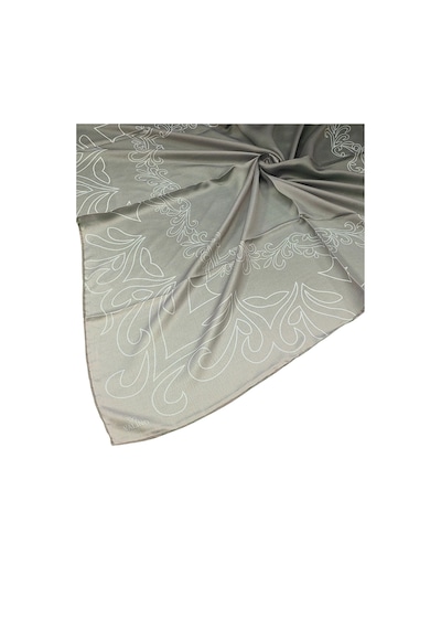 Mim Eşarp Valino Degrade Desenli Şifon Eşarp 90x90 Cm Kum Beji