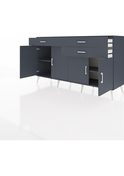 Hyperion Konsol 2 Raflı 3 Çekmeceli 4 Kapaklı 176x44x99 Antrasit- Antrasit-antrasit Hyperion Konsol 2 Raflı 3 Çekmeceli 4 Kapaklı 176x44x99 Antrasit- Antrasit-antrasit