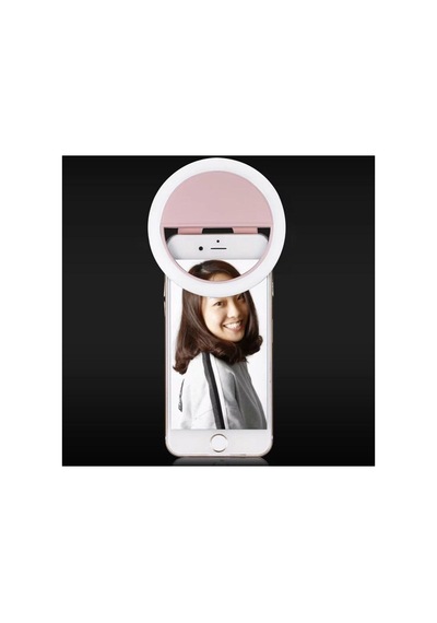 Şarjlı Led Selfie Işığı Led Light Halka Telefon Işığı 36 Led 3 Kademeli Beyaz