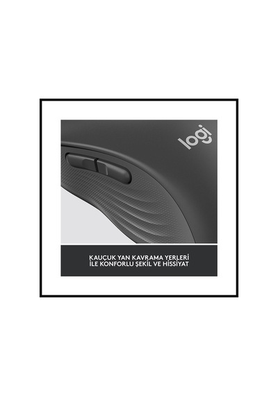 Logıtech 910-006236, M650l Signature, Siyah, Sağ El, Usb Nano 2,4g Kablosuz,4000dpi, Optik, 5 Tuşlu, Diğer