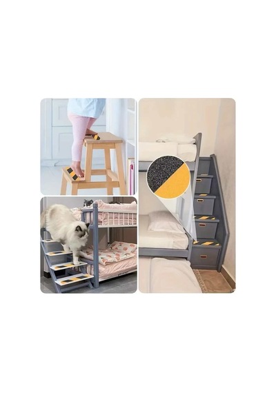 Merdiven Kaydırmaz Bant 5cm X 25m Merdiven Kaymaz Sarı Siyah Bant Marketim