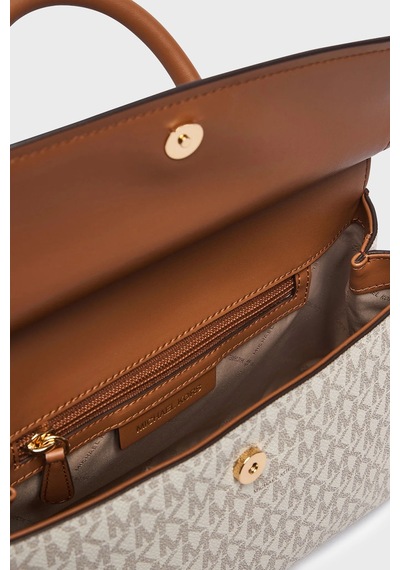 Michael Kors Logolu Çıkarılabilir Askılı Çanta 30t6gx7s1b149 Kadın Çanta 30t6gx7s1b 149 Ekru