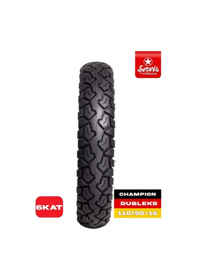 Servis Servis 110 90 16 Motosiklet Lastiği Dubleks Tubeless