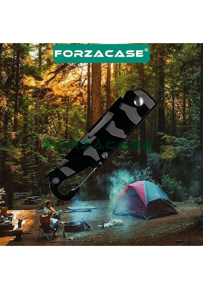 Forzacase Paslanmaz Çelik Ultra Keskin Outdoor Avcılık Kamp Çakısı-fc339 Siyah