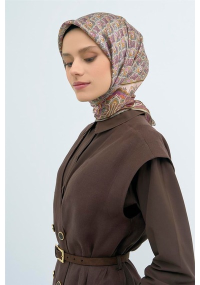 Armine Sura İpek Eşarp Pudra Pembe