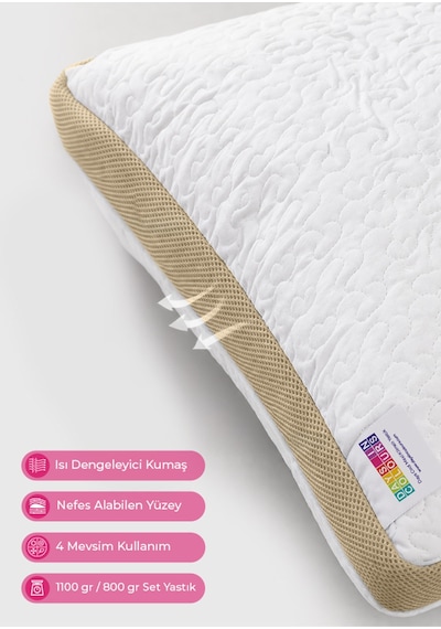 Couple Pack Klimalı Yastık 2 Adet - Çift Yastığı - Klimalı Yastık - Daycool Serisi Diğer