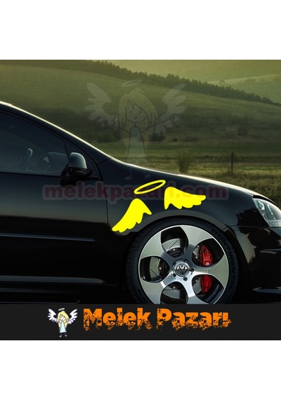 Melek Kanatları Oto Sticker.