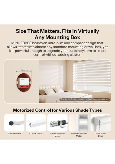 Zigbee Mini-zbrbs Akıllı Panjur Kontrol Rölesi Mini-zbrbs