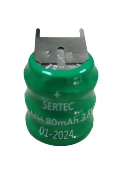 3.6v 3s1p 80 Mah 3 Pin Nı-mh Buton Pil