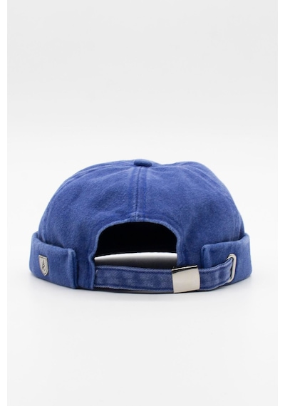 Külah Vintage Retro Mavi Eskitme Pamuk Cap Docker Şapka Mavi