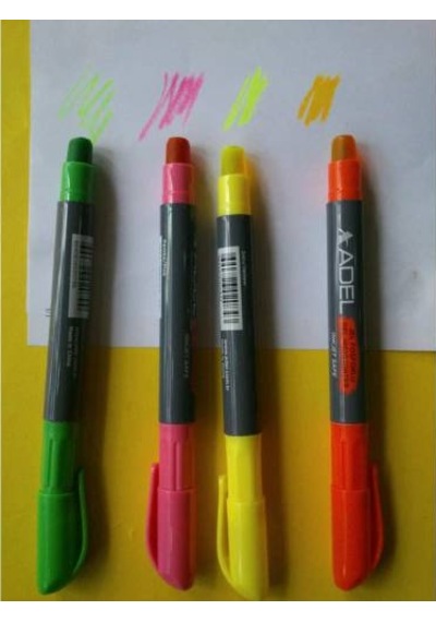 Fosforlu Jel Kalem 12 Adet Adel Yeşil 3+Pembe 3+Sarı 3+ Turuncu