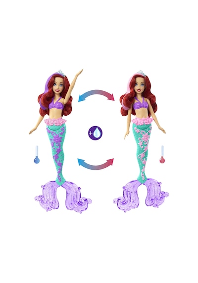 Disney Prenses Muhteşem Renk Değiştiren Saçlı Deniz Kızı Ariel HLW00