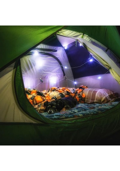 Luci Solar Renkli Dize Işıkları: 5,49 Metre Siyah