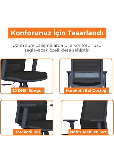 Tr Ritim Rtm Ergonomik Fileli Çalışma Koltuğu, Ayarlanabilir Bel Ve Kol Destekli Ofis Sandalyesi, 32 Dns Süngerli S Diğer Tr Ritim Rtm Ergonomik Fileli Çalışma Koltuğu, Ayarlanabilir Bel Ve Kol Destekli Ofis Sandalyesi, 32 Dns Süngerli S Diğer