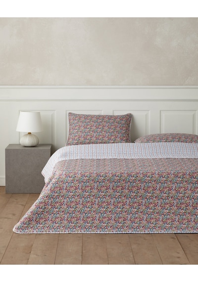 English Home Cherry Plaid Tek Kişilik Yatak Örtüsü Takımı 160x220 Cm Fuşya Fuşya