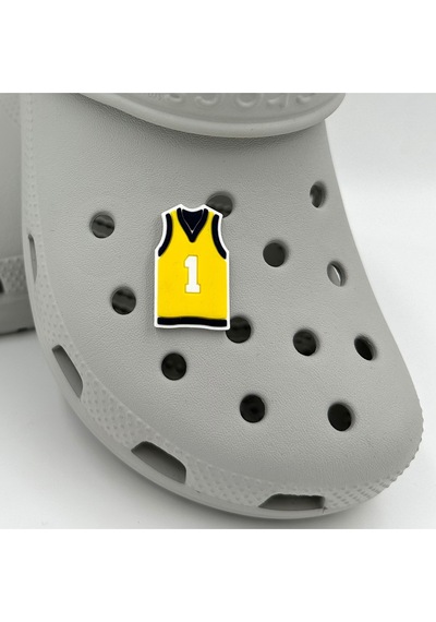 Crocs Terlik Süsü Ve Aksesuarı , Çanta Süsü Jibbitz 3d Basket Forması 04 Figür Logo Aksesuar Lacivert-sarı-beyaz Crocs Terlik Süsü Ve Aksesuarı , Çanta Süsü Jibbitz 3d Basket Forması 04 Figür Logo Aksesuar Lacivert-sarı-beyaz