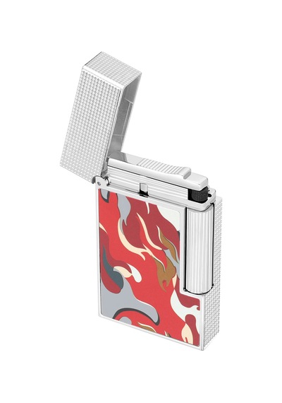 S.t. Dupont Ligne 2 Camo Kırmızı Guilloche Çakmak C16051 Kırmızı