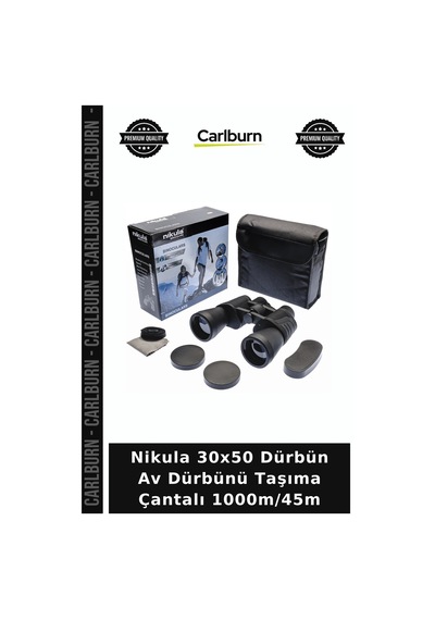 Nikula 30x50 Dürbün Av Dürbünü Taşıma Çantalı 1000m/45m Gözlem Cihazı Açık Hava Doğa Aleti Diğer