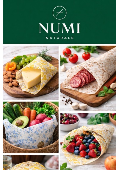 Balmumu Gıda Saklama Bezleri Premium 3 Lü Set 30 30 Cm - Country Garden Serisi Çok  Renkli